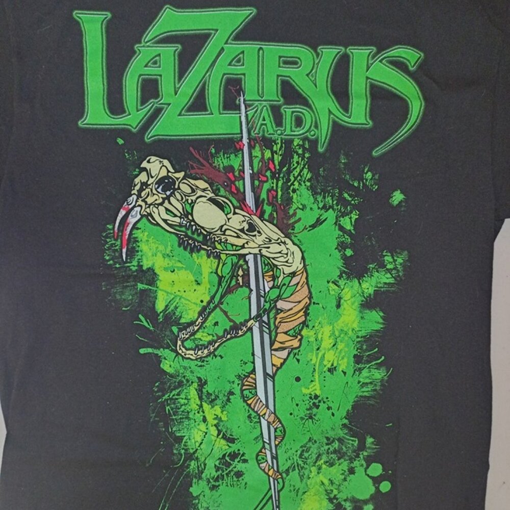 Lazarus A.D. 2009 Metal Blade Records Adult Medium Shirt EUC Dated hardcore